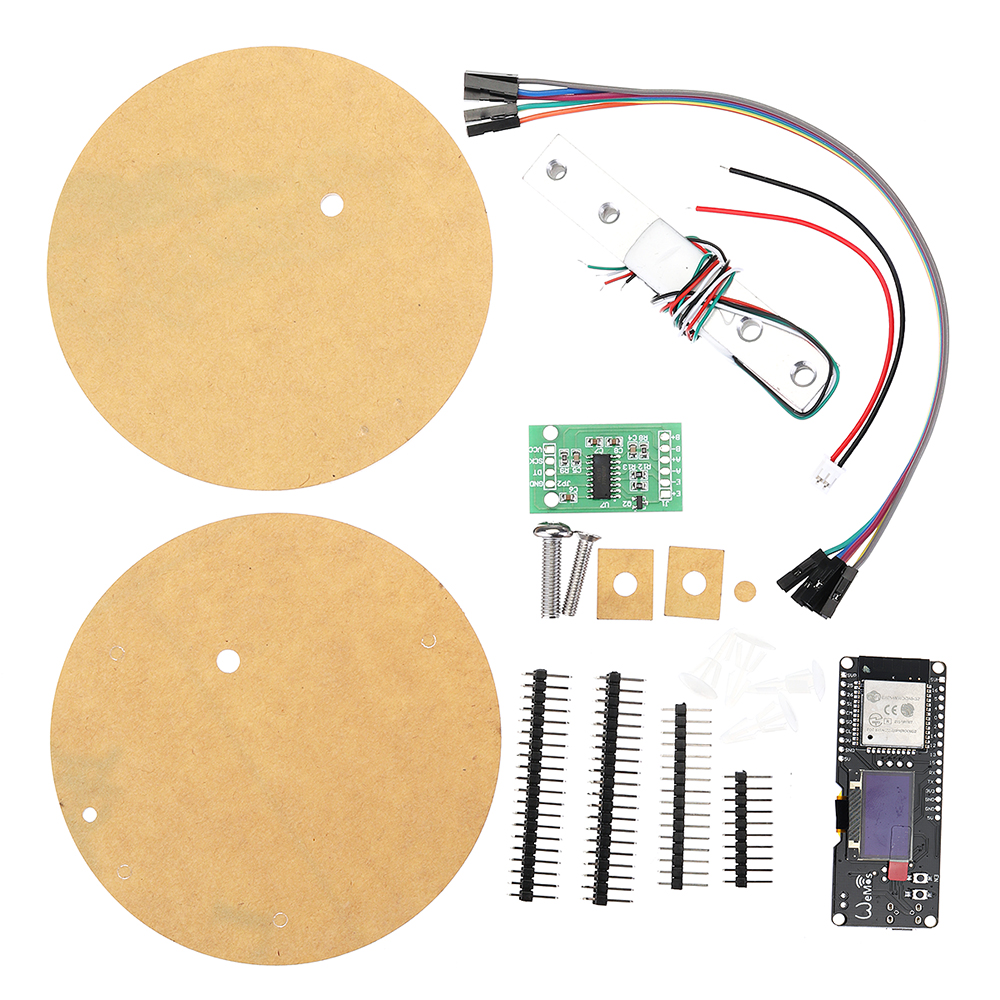 ESP32-096-OLED-HX711-Digital-Load-Cell-1KG-Weight-Sensor-Board-Development-Tool-Kit-1410870