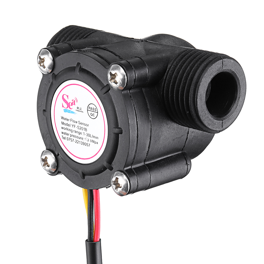 YF-S402C Flussometro Sensore Flusso Acqua G3/8 0.3 10L/min