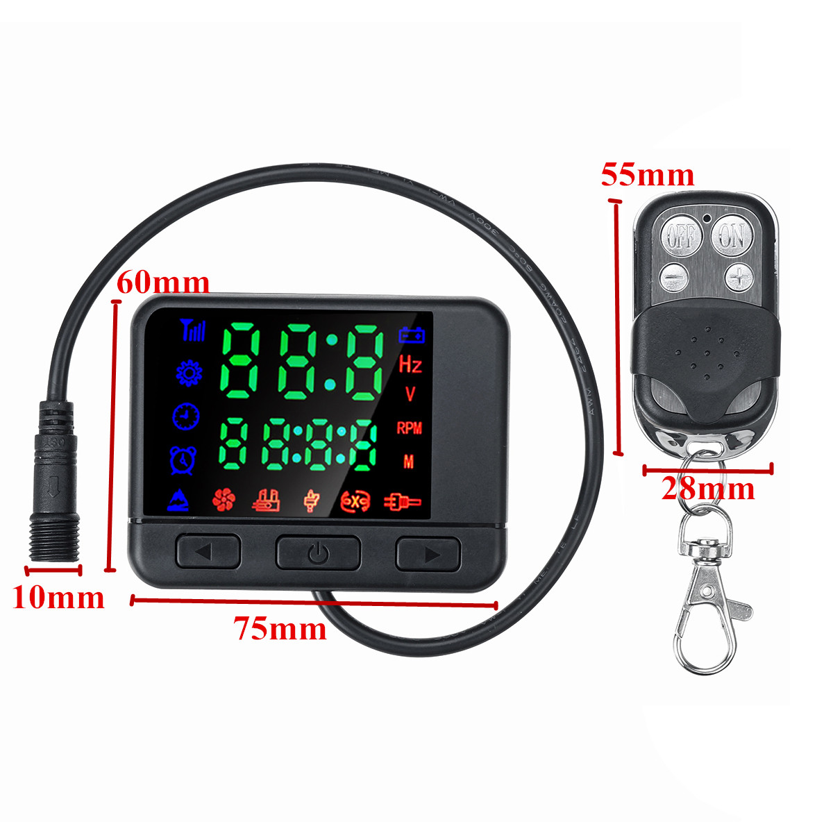 12V/24V Air Diesel Heater Parking LCD Monitor Switch and Car