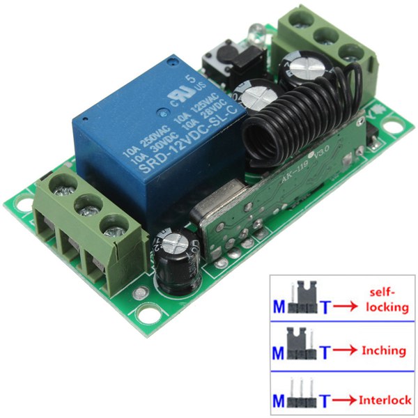 3Pcs-Geekcreitreg-DC-12V-10A-Relay-1CH-Channel-Wireless-RF-Remote-Control-Switch-Transmitter-With-Re-1188168