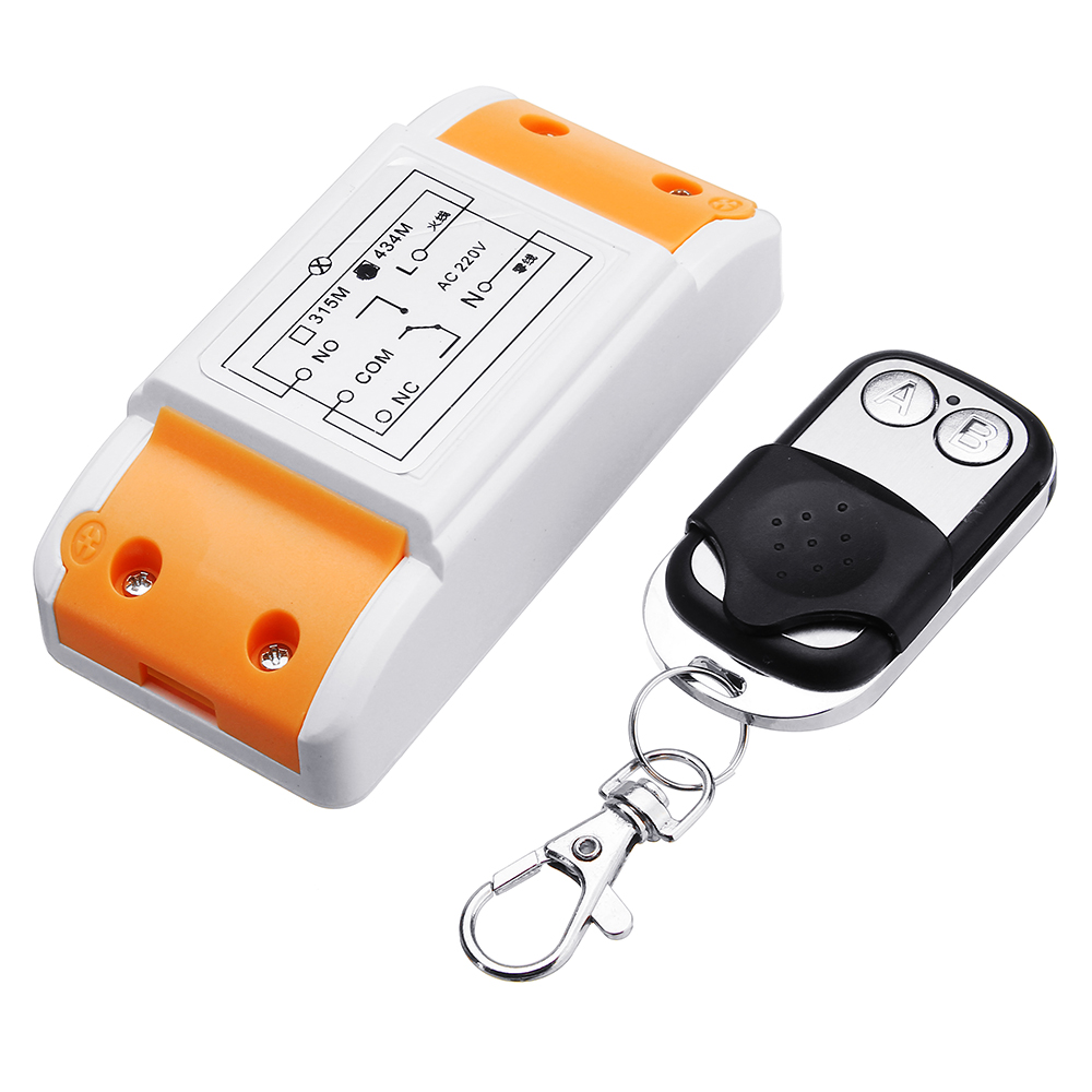 Wireless Remote Control Switch, 1CH Wireless Remote Transmitter, With 2  Transmitters For Fans Lights 