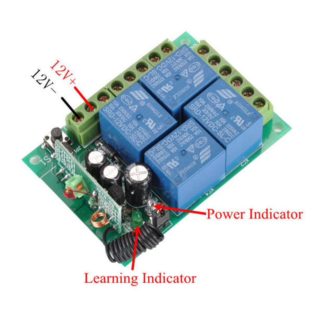 433mhz-DC-12V-Learning-Type-4CH-Channel-Wireless-Remote-Control-Switch-Four-Way-Relay-Control-Module-1337456