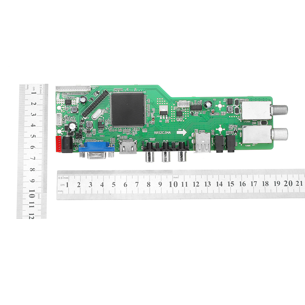 1set Lcd Tv Motherboard Rr52c.03a Support Dvb-t Dvb-t2 W/free Key Remote  Control