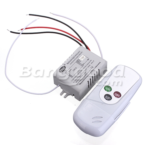 Hot anti-interference 110V Wireless 1Way Light Lamp Remote ON/OFF Control  Switch