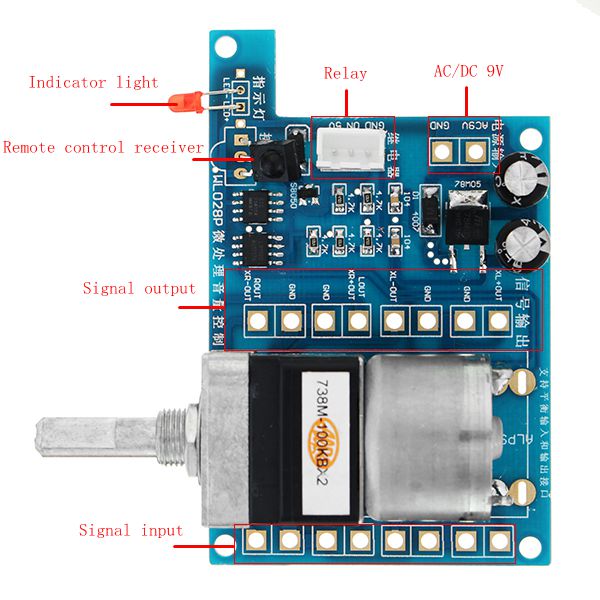 ACDC-9V-Infrared-Remote-Control-Volume-Controller-Board-ALPS-Pre-Potentiometer-1209049