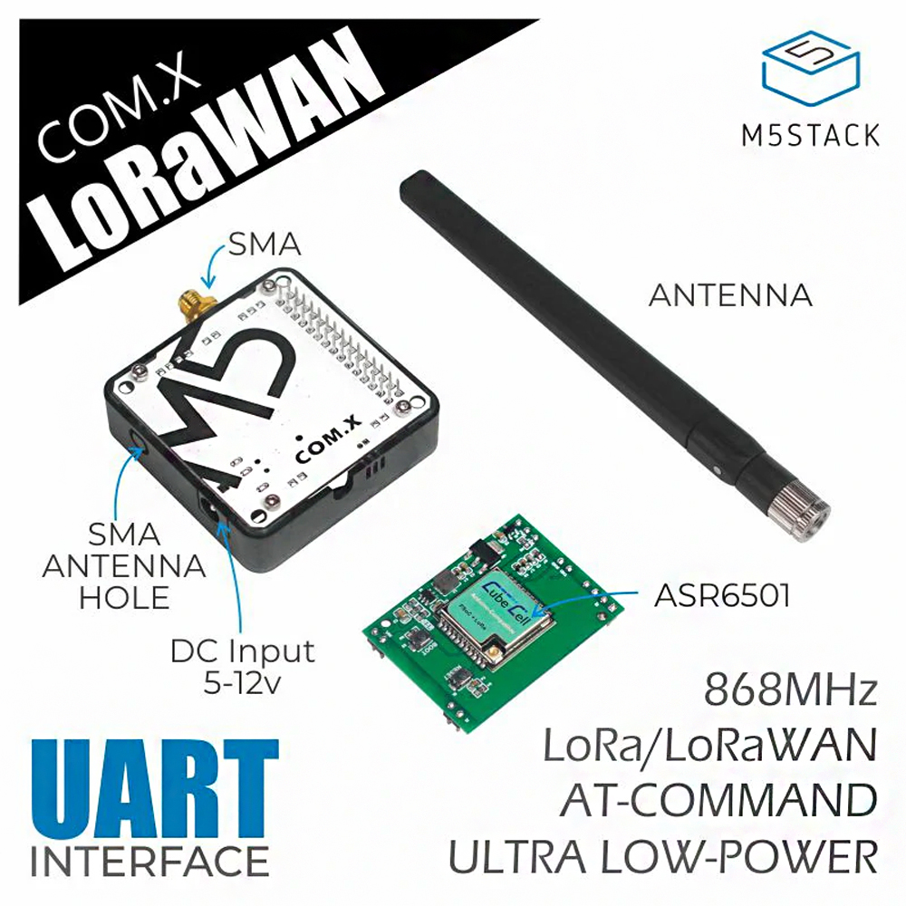 M5Stackreg-COMLoRaWAN-Module-ESP32-Development-Communication-Module-868MHz-ASR6501-Support-LoRa-1728630