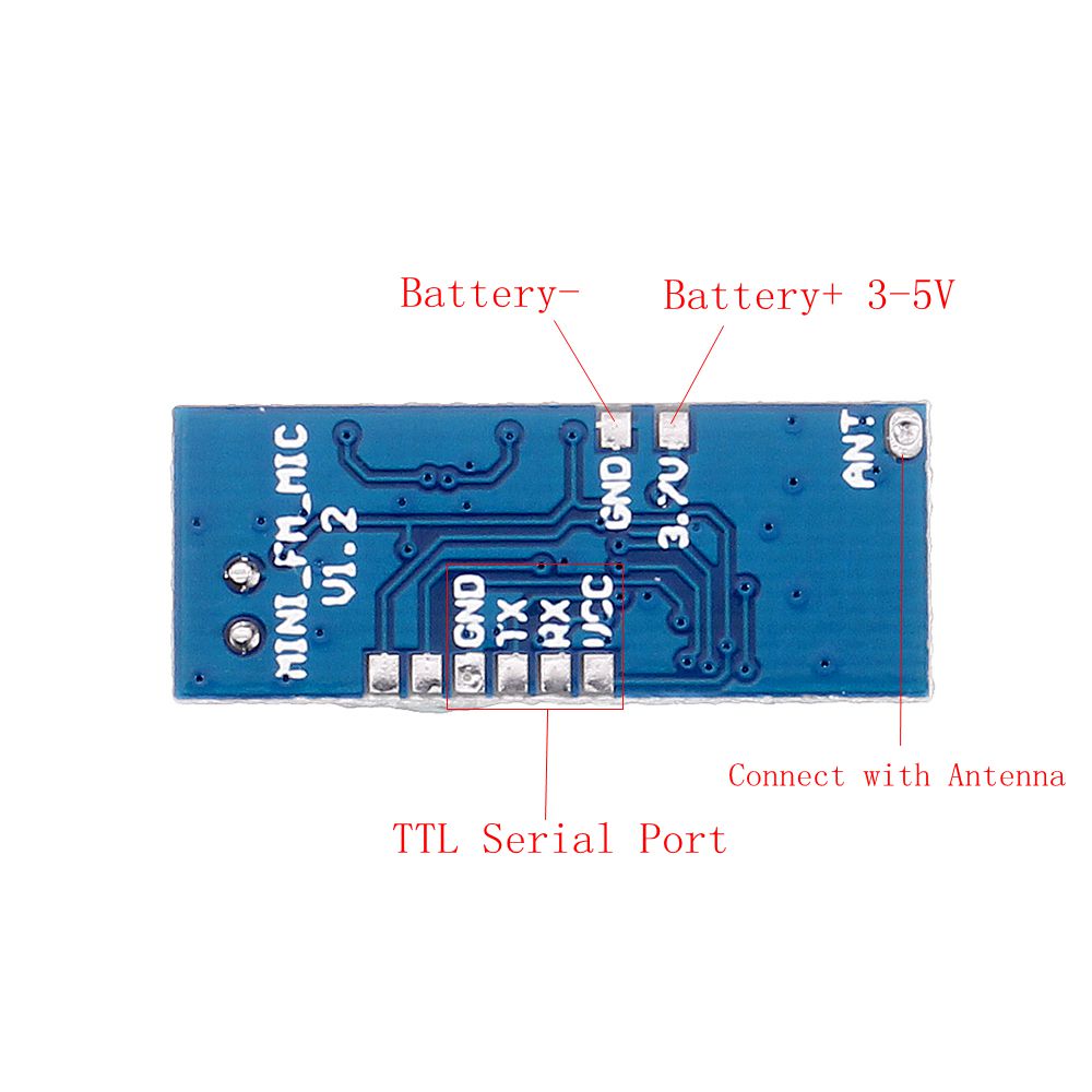 Mini FM Transmitter Module Wireless Microphone Single Channel