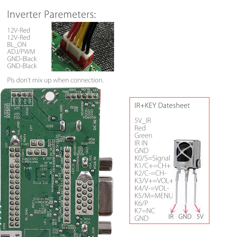 TSK105A03-Universal-LCD-LED-TV-Controller-Driver-Board-TVPCVGAHDMIUSB7-Key-Button2ch-8bit-30-LVDS-Ca-1401659