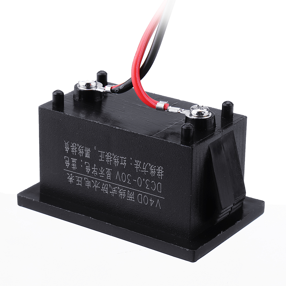 10pcs-Red-DC25-30V-LCD-Display-Digital-Voltage-Meter-Waterproof-Dustproof-04-Inch-LED-Digital-Tube-1550816