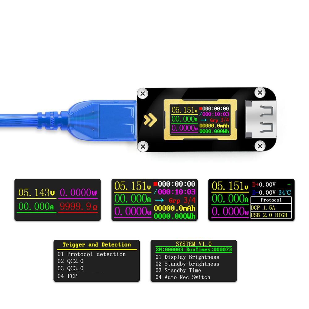 5pcs-FNB28-Current-And-Voltage-Meter-USB-Tester-QC20QC30FCPSCPAFC-Fast-Charging-Protocol-Trigger-Cap-1640663