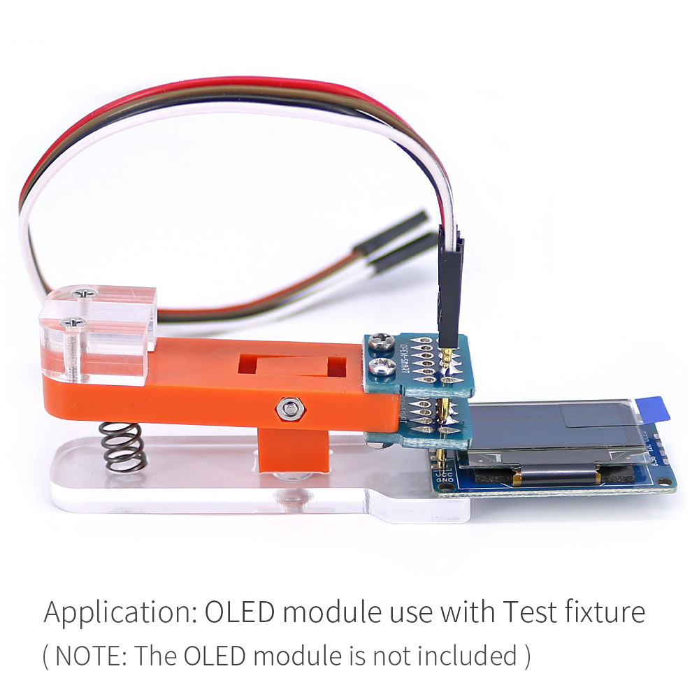 OPEN-SMART-UART-I2C-OLED-Module-Test-Tool-PCB-Test-Fixture-1x4P-254MM-Pitch-Gold-plated-Probe-1628570