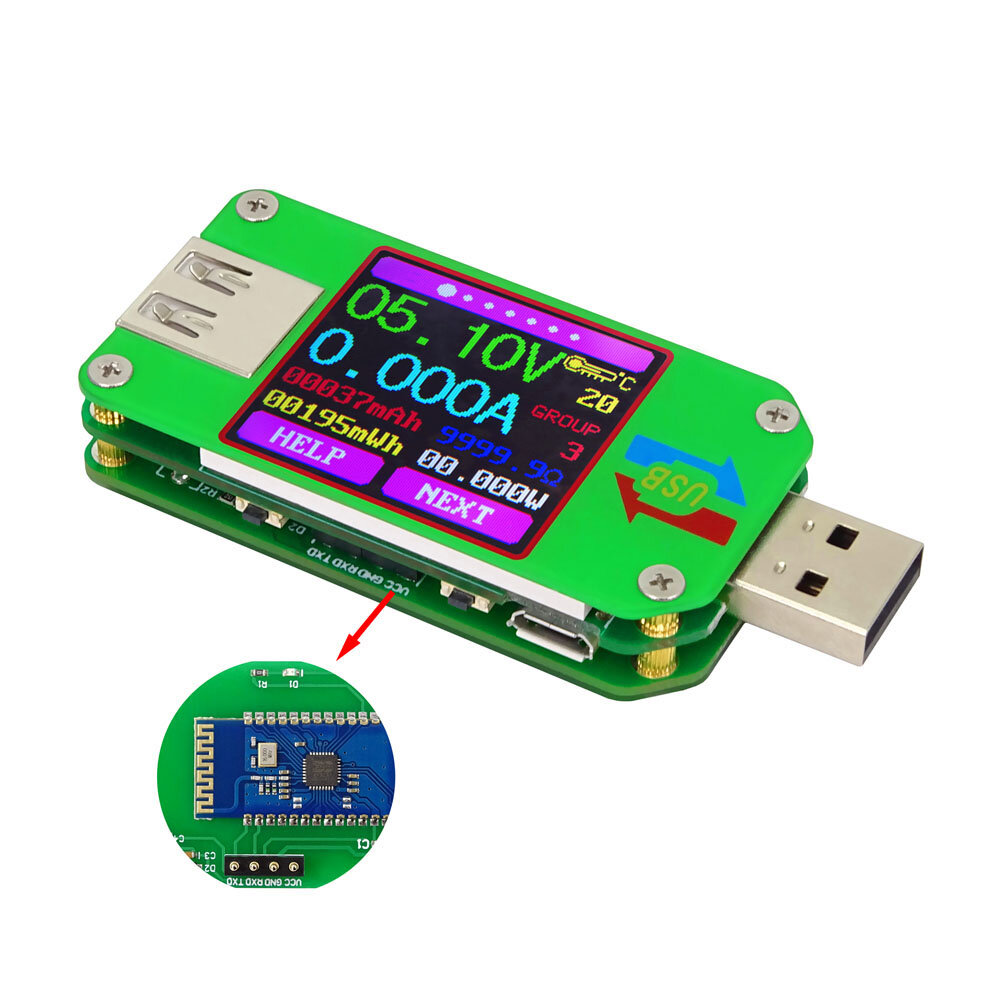 Déclencheur de testeur de charge rapide USB, Testeur USB Voltmètre  Ampèremètre